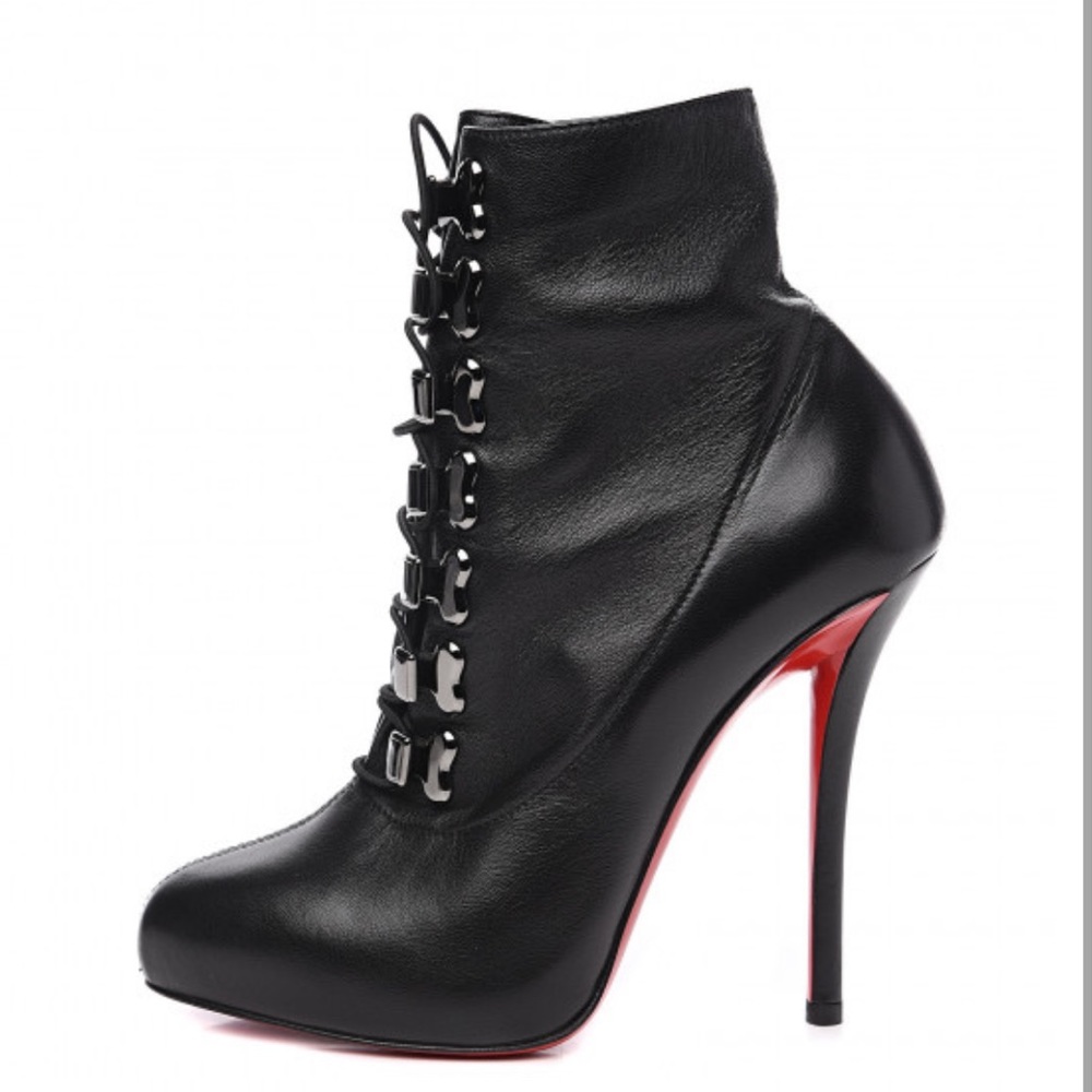 Christian Louboutin - Nappa Troopista 120 Ankle Boots size 38 Black